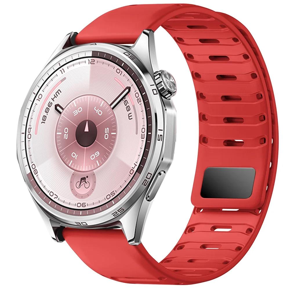 22mm Silicone Strap For Huawei Watch 5 4 3 46mm GT6/5/3/2 Pro GT6/5/4/3 46mm Sport Magnetic Buckle Adjustable Bracelet Wristband