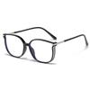 Anti-blue Light Glasses Square Metal Eyewear Women Men Large Frame Luxury Eyeglas Blue Light Blocking Man Lady Computer Eyeglas