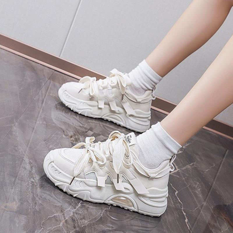Fashion Korean Fashion Women's Sneakers Chunky Casual Running Shoes Outdoor Breathable Non Slip Training Shoes Trend Women Shoes Zapatos