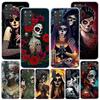 Catrina Beautiful Rose Girl Skull Phone Case For Xiaomi Redmi Note 15 14 13 12S 12 11 Pro Plus 14S 11S 11E 10 10S 11T 5G Persona