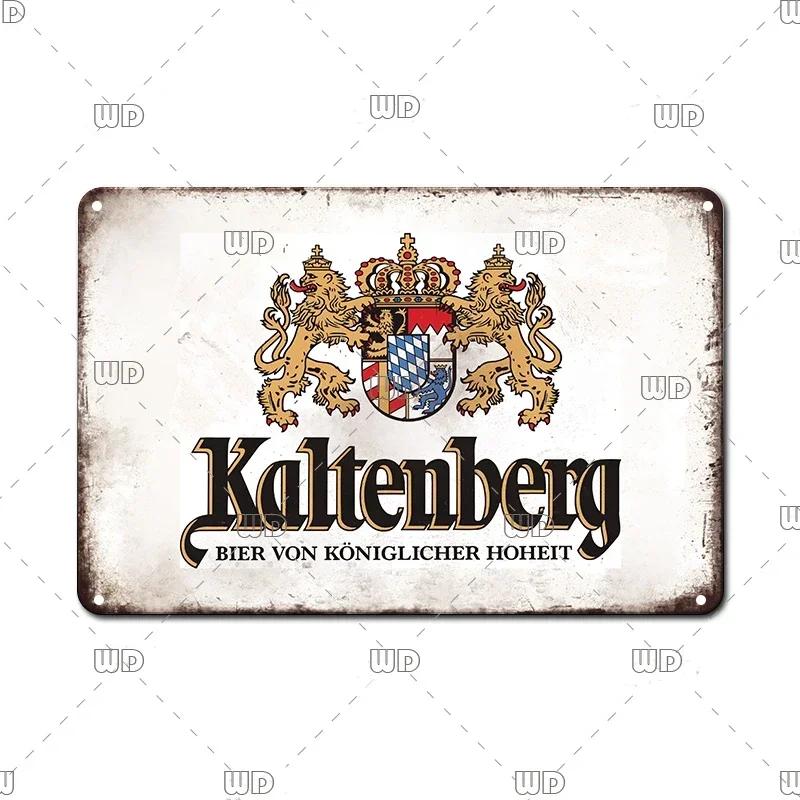 Vintage Wall Plaque Sign Decor Germany Paulaner Beer Tin Sign Decoration Plate Bar Cafe Man Cave Metal Poster Board Art Painting