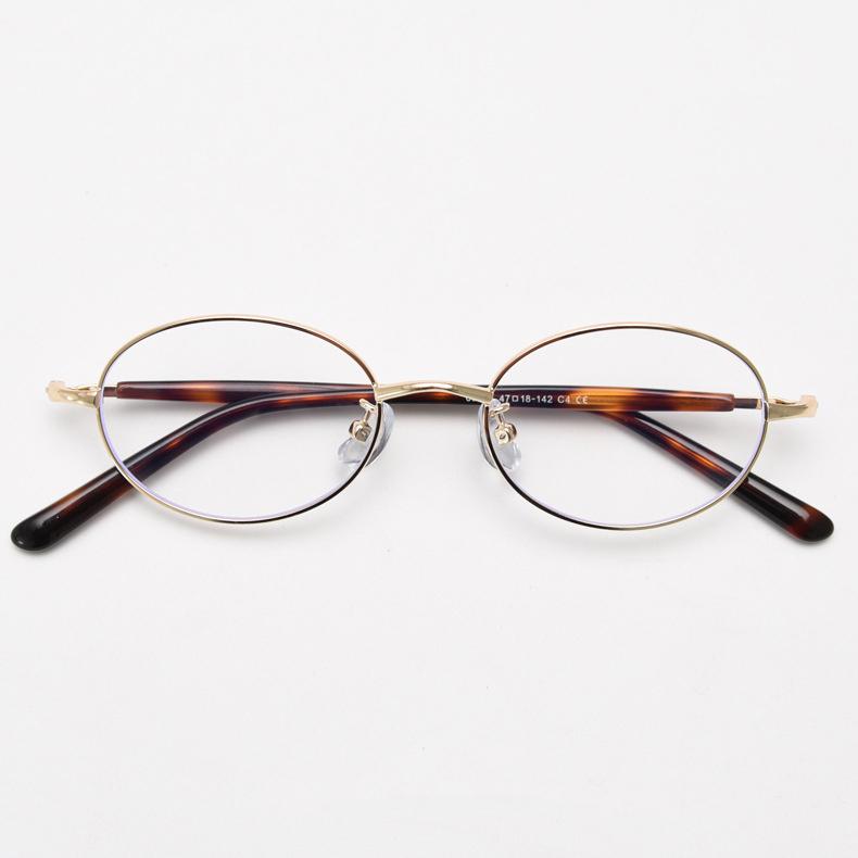 57316 Oval Metal Spectacles Frames Women Vintage Small Size Optical Glasses Frame Myopia Prescription Eyeglass