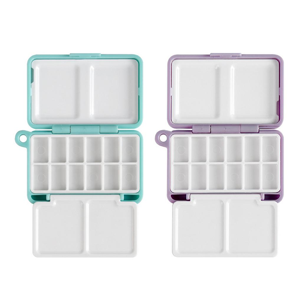 Portable Watercolour Paint Palette Folding Paint Palette Case Watercolor Paint Mixing Tray For Oil Acrylics Paint