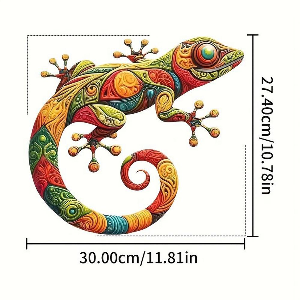 

Metal Gecko Yard Garden Decoration for Outdoor Statues iron home Wall Decor Miniature Accessories Sculpture Lizard Ornaments