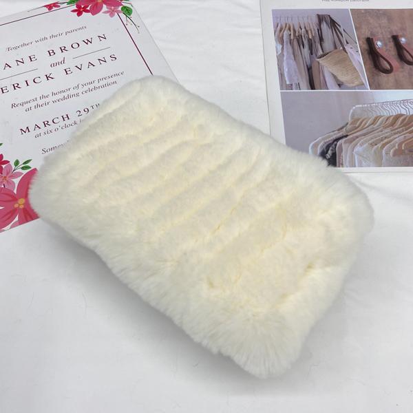 Rabbit Fur Scarf Women Winter Warm Knitted Neck Warmer Fashion Stylish Ring Scarves