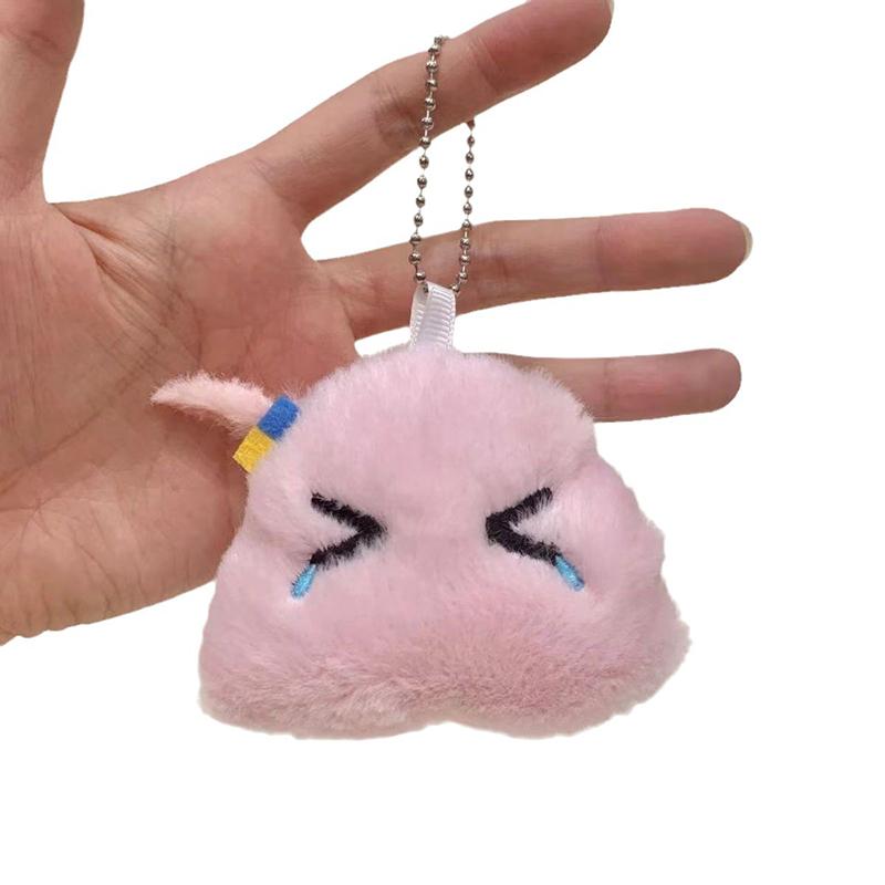 Cartoon Pink Piglet Anime Plush Doll Key Chain Soft Stuffed Toy Keyring Girl Bag Pendant Cute Pig Dolls Keychain For Kids Gift