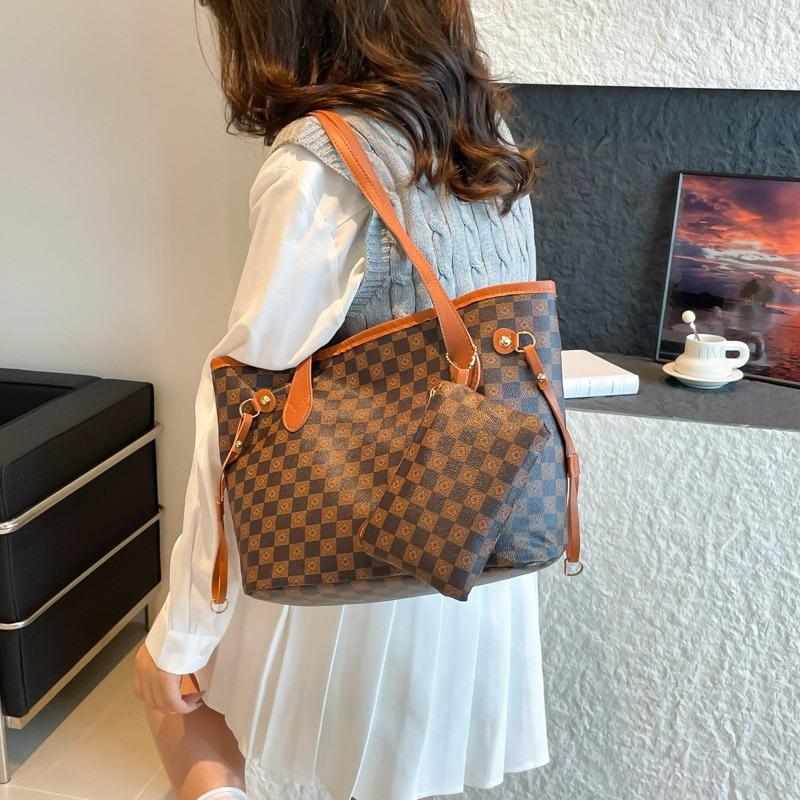 Tote Bag High Sense Large Capacity Retro Print Versatile Commuter Bag Fashion High Sense Women Shoulder Bag