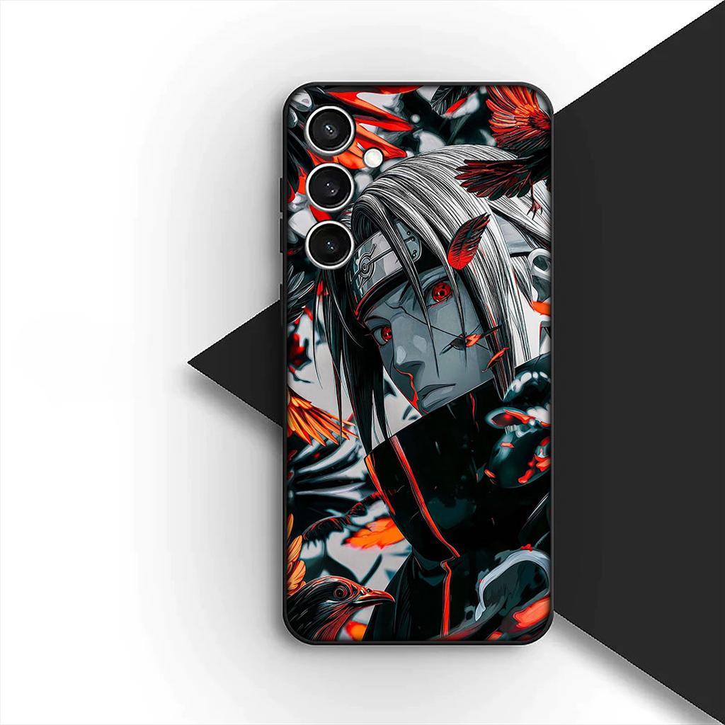 Hülle für Samsung Galaxy S24 S25 S23 FE Ultra Plus S7 Edge S25+ S23+ A56 5G Handyhülle Pain Akatsuki Narutos Itachi Uchiha