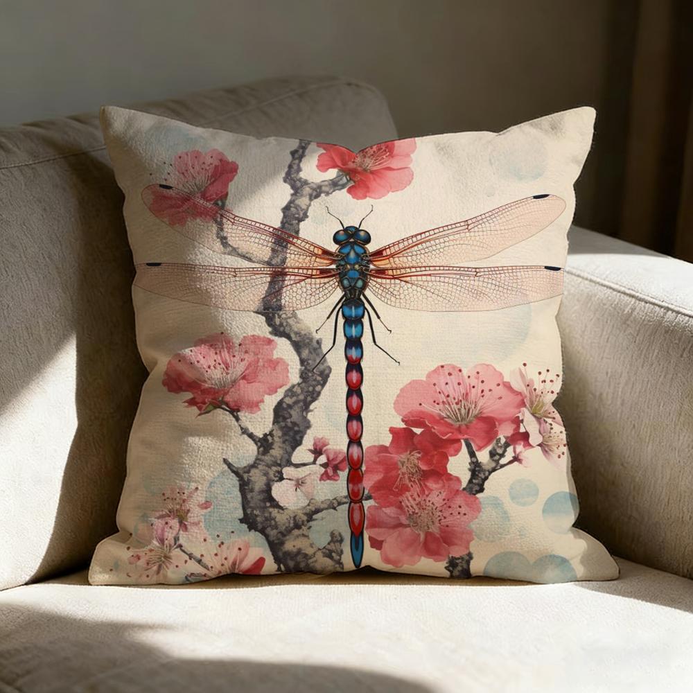 Vintage Floral Pillow Case Pillowcase, Double-sided Printed, Sofa Cushion, Bedroom Headboard Pillow