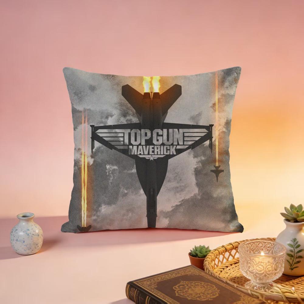 Fashion TTop Gunable Cushion Cover Premium SkinFriendly Pillow Case MultiPurpose for Home Office Travel