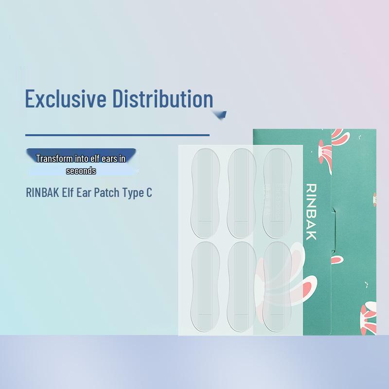 RINBAK Elf Ear Stickers - Invisible Ear Corrector for a Slimmer Face Look