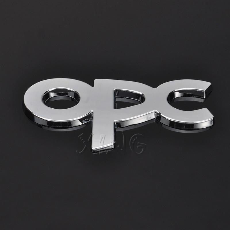 

Metal Car Sticker Auto Badge Emblem Decal For Opel OPC Logo Astra h g j k f Zafira a b Corsa b c d Mokkav Insignia Car Styling срібний