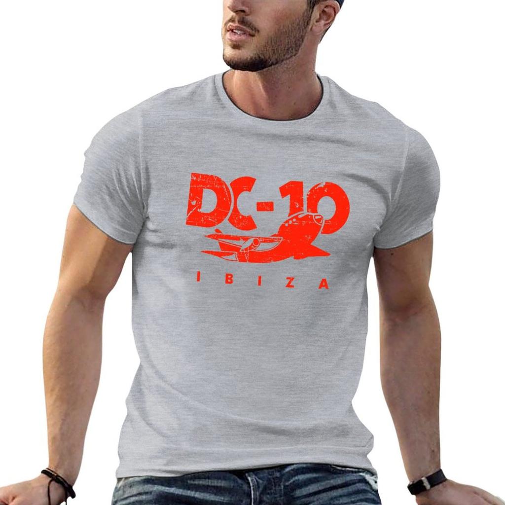 DC10 Bar Club IBIZA: Vintage Red MODEL Club Legend by La French Touch T-Shirt Blouse Anime Mens T Shirts Casual Stylish
