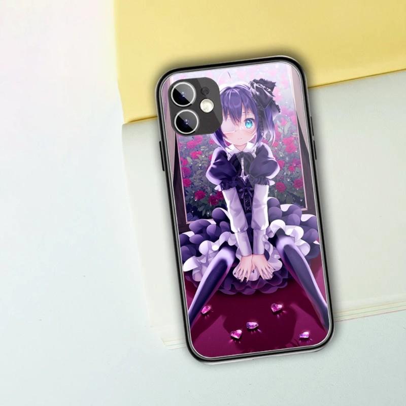 Demo Koi Ga Shitai Handyhülle für IPhone 14 13 12 11 XS X 8 7 6 Plus Mini Pro Max SE 2022 Schwarz PC TPU Glas Handyhülle