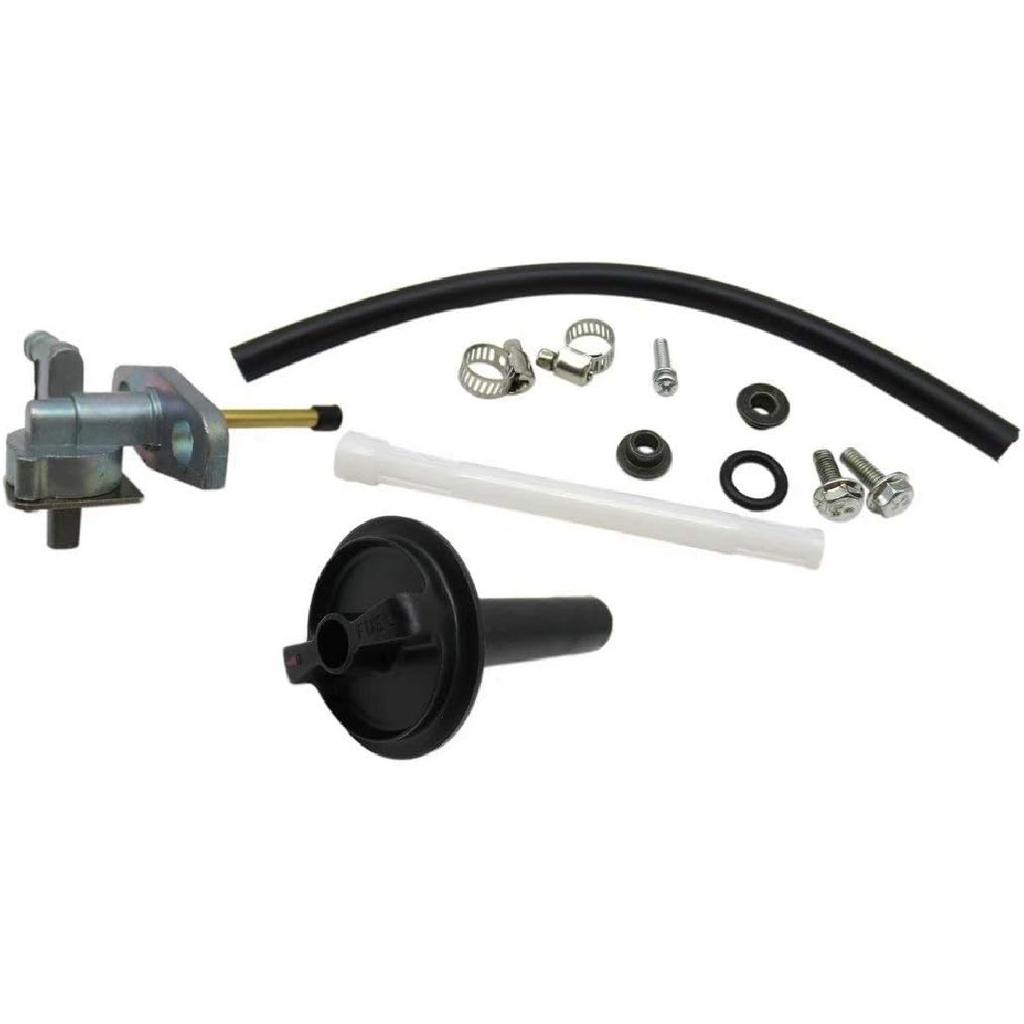 Fuel Valve Petcock with Lever Screw for 2005-2009 2011 Honda Foreman 500 TRX500FE 4x4 ES/500 TRX500FM 4x4 S 16950-HP5-601 16950-HM7-003