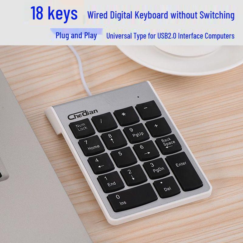USB Wired Driver-Free External Financial Numeric Keyboard for Laptop