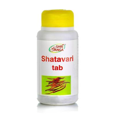 Shatavari (120 tabletek, 580 mg), Apteka Shatavari, Shri Ganga