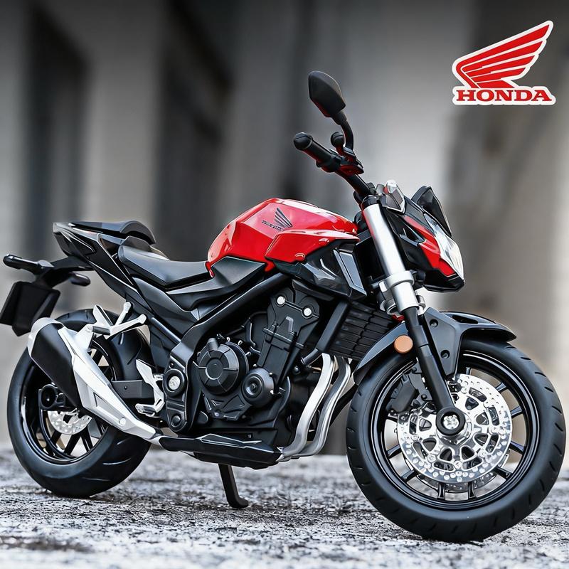 1/12 HONDA CB400F Alloy Racing Motorcycle Model Diecasts Street Sports Motorcycle Model Simulation Sound and Light Kids Toy Gift