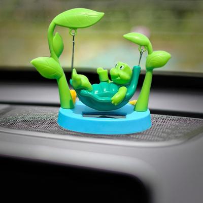 Auto-Schildkröten-Ornament, solarbetrieben, tanzende Schildkröte, Ornament, Cartoon-Armaturenbrett-Dekor, schwingende Schildkrötenfigur, lustiges Auto-Accessoire