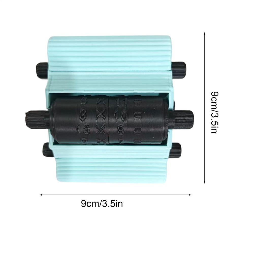 Math Roller Stamp 4 in 1 Fill in The Blank Educational Tool Math Stamp for Addition Subtraction Multiplication Division Teaching синий