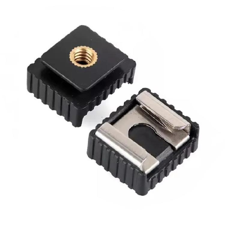 2Pcs Flash Hot Shoe Mount Adapter To 1/4inch Thread For Studio Light Stand Tripod Screw For Photography Accessories