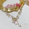 Women Diamond Crystal Candy Color Lucky Cat Pendant Bracelet