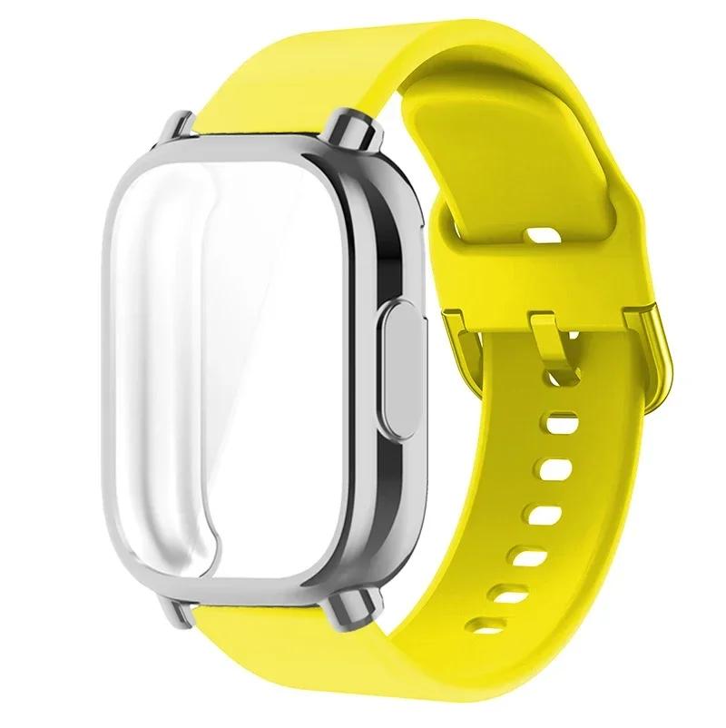 Protector Case+Silicone Strap For Xiaomi Redmi Watch 5 active/5 Lite Full Cover Screen TPU Soft Shell and Breathable Sport Bands