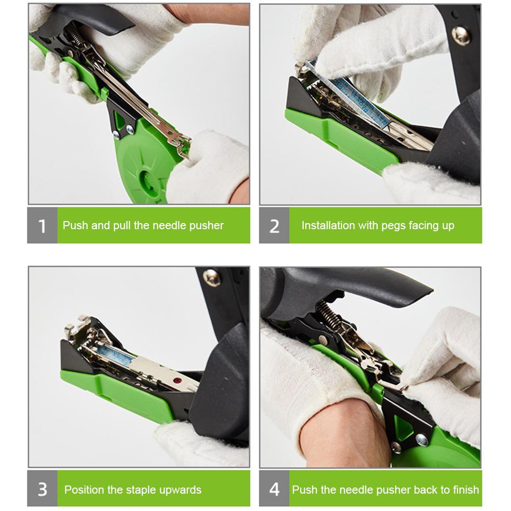 Tying Machine Plant Garden Plant Tapetool Tapener +10/20 Rolls Tape Set for Vegetable Grape Tomato Cucumber Pepper Flower