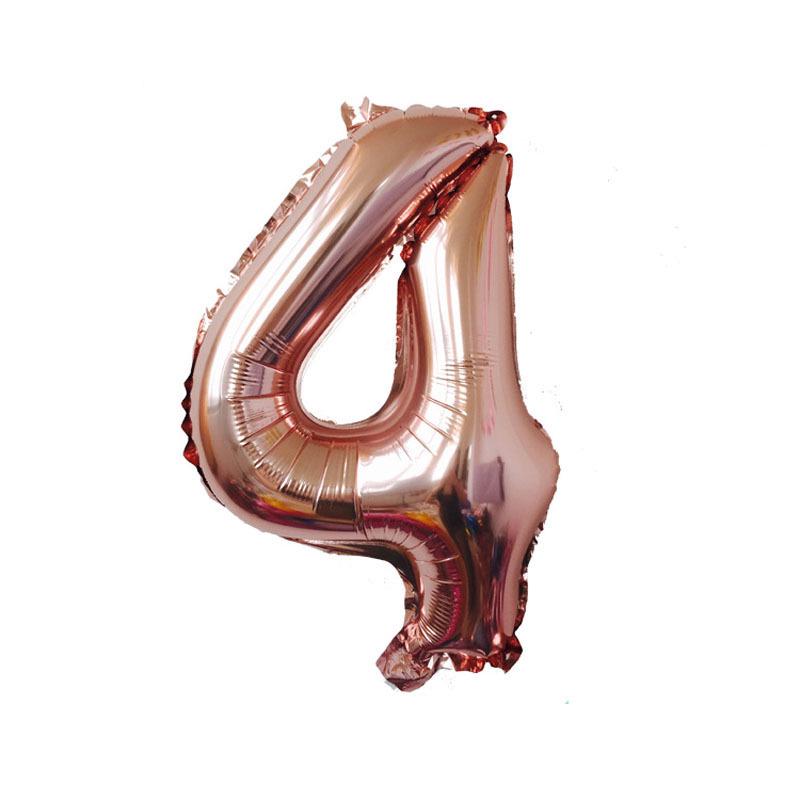 32-Inch Gradient Color Aluminum Foil Number Balloons - US Version