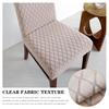 Chair Slipcover Diamond Stretch Elastic Dining Chair Cover Hotel Jacquard Dustproof Slipcover for Home