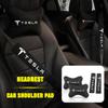 New Fashion Car Seat Belt Protection Shoulder Pad Headrest Neck Pillow For Tesla Model 3 Model S Model Y Model X Roadster SpaceX