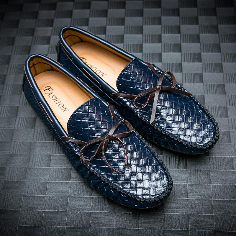 Stone Grain Embossed High Grade Men Shoes. Comfortable Business Men Casual Shoes. Men's Flats 786