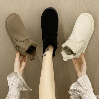 Fashion Snow Boots For Women Women's Low Shoes Flat Heel Booties Ladies Winter Footwear Boots-women Luxury Designer Round Toe