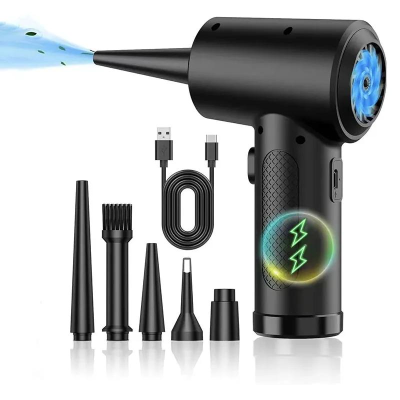 Stlačený vzduch Duster 51000 ot./min. Pro klávesnici počítače PC Car Clean USB nabíjení Přenosný elektrický odprašovací bezdrátový vzduchový ventilátor