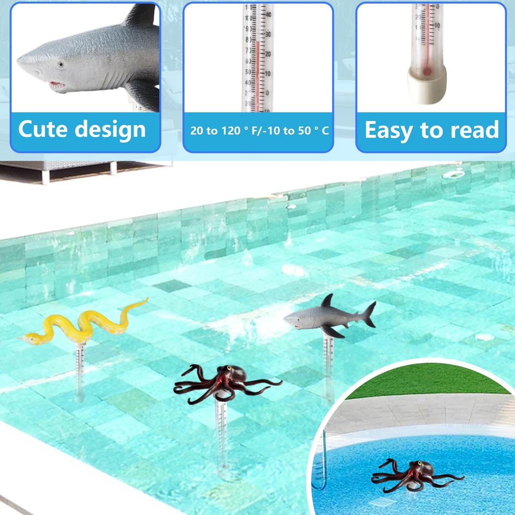 Cute Floating Pool Floating Water Temperature Gauge For Swimming Pool, Hot Tub, And Pond