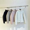 Autumn and Winter New Light Down Jacket Women's Short Hooded% White Duck Down Ribs Slim Jacket Tide
