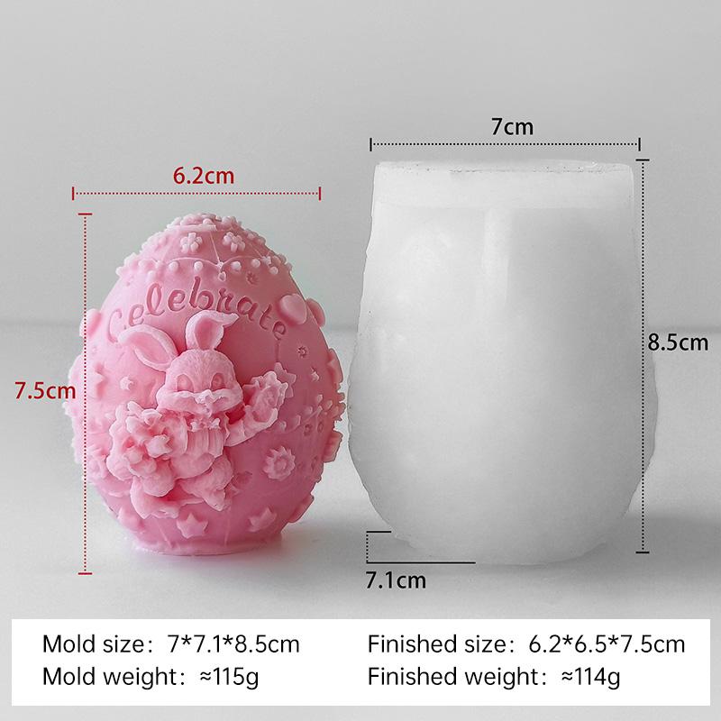 

Сделай сам Ароматическая свеча в форме пасхального яйца Силиконовая форма Ручная работа Гипсовые смоляные украшения Формы Пасхальный кролик Яйца Материалы для изготовления свечей