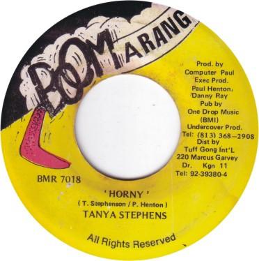 7inch Record TANYA STEPHENS - Horny BMR7018 Boomarang Jamaica Reggae, Ska & Dub Used