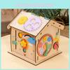 Spielzeughaus aus Holz für Kinder mit Lernspielen und multifunktionalem Puzzle