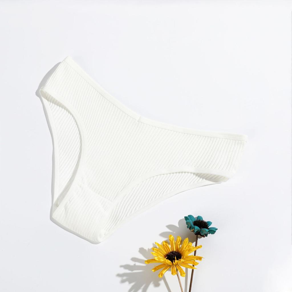 V-Shaped Women'S Pure Cotton Breathable Briefs Solid Color Low Waist Hip Lift Breathable Double-Layer Girls' Underwear