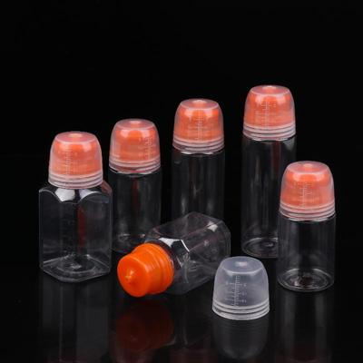 1Pcs Round and Square Refillable Plastic Squeeze Bottles with Graduations – for Salad Dressing, BBQ Oils, and Condiments