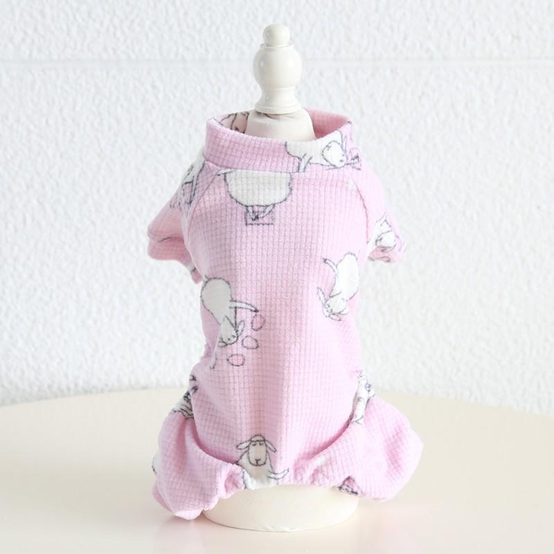 Petstyle Cute Fleece Dog Cat Onesie Warm Winter Pet Pajamas Small Medium Clothing
