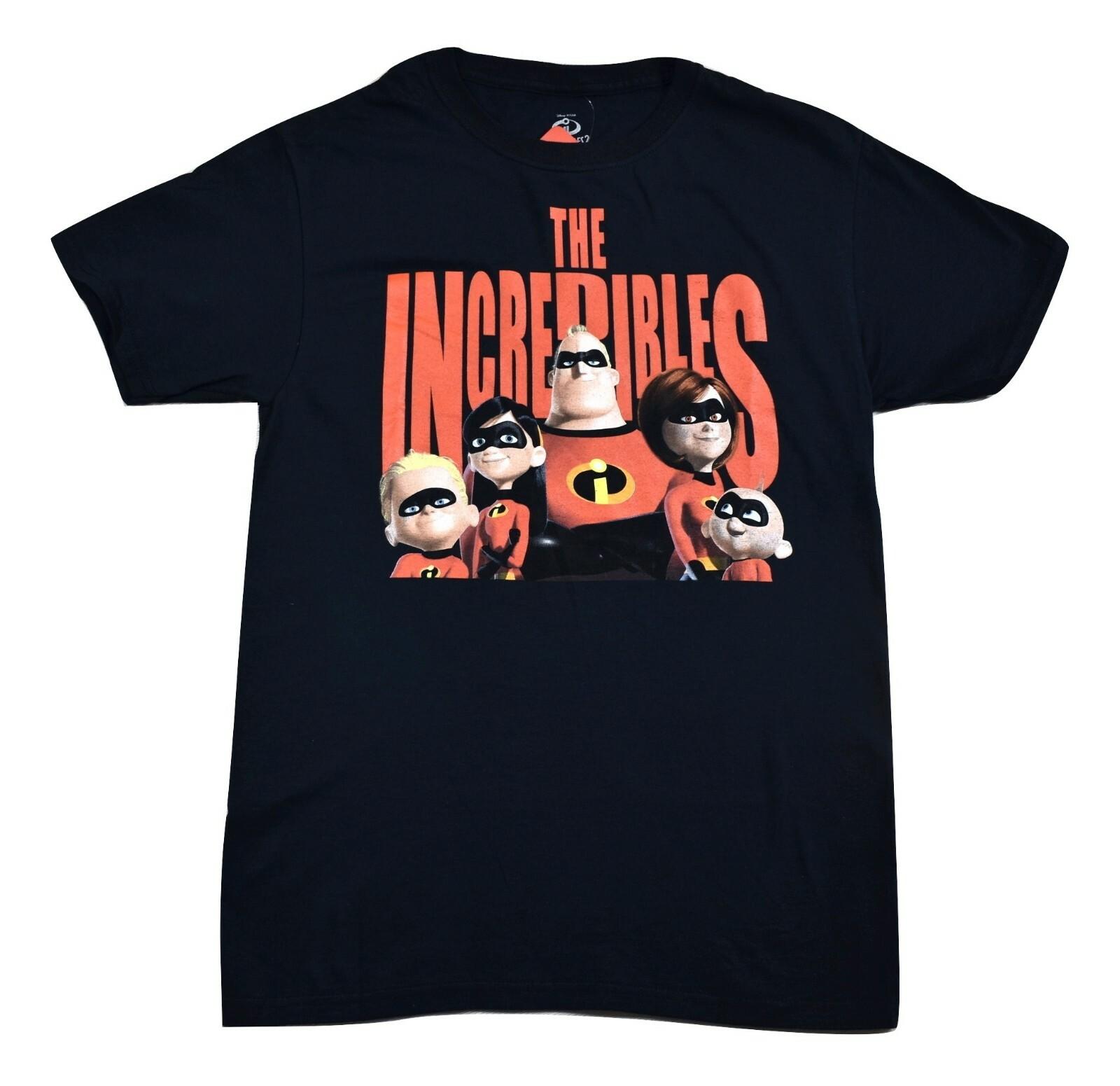 Disney The Incredibles Mens Family Portrait Tee Shirt New S M L XL XL