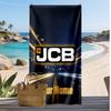 JCB Custom Beach Towel, Print Your Name Text Lightweight Absorbent Towel for Swimming Travel