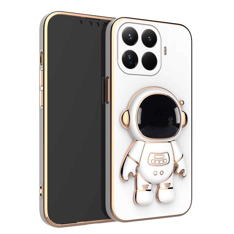 For Xiaomi 15T Pro Case Shining Astronaut Spaceman Bracket Holder Design soft plating For Xiaomi 15T Back cover