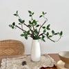 Fake Plants Stems Realistic Artificial Greenery Plant Stem Faux Bendable Branches with Leaves for Vase Filler Home Office Dining Table Decor