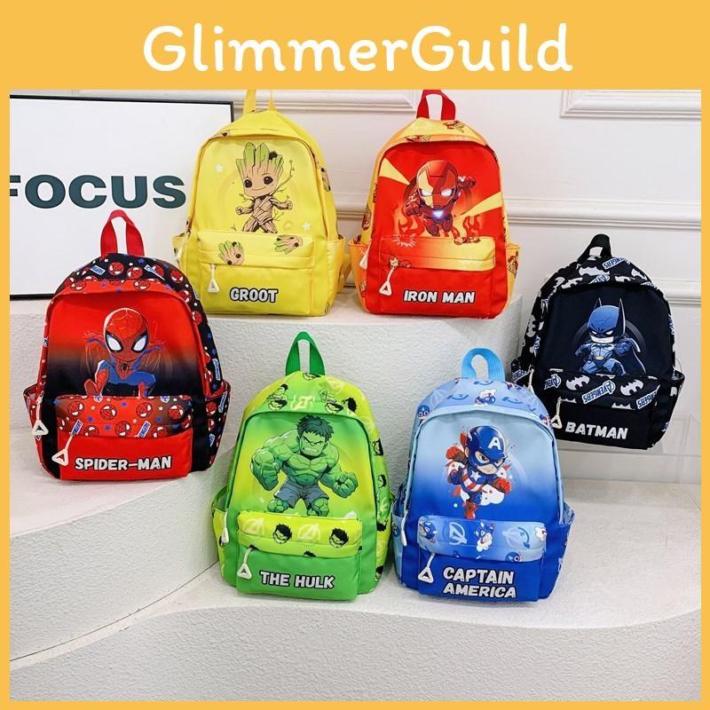 Captain Pattern America Kids School Backpack For Early Education