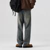 Loose Straight Jeans for Men's American Retro Wide-leg Niche Casual Trousers