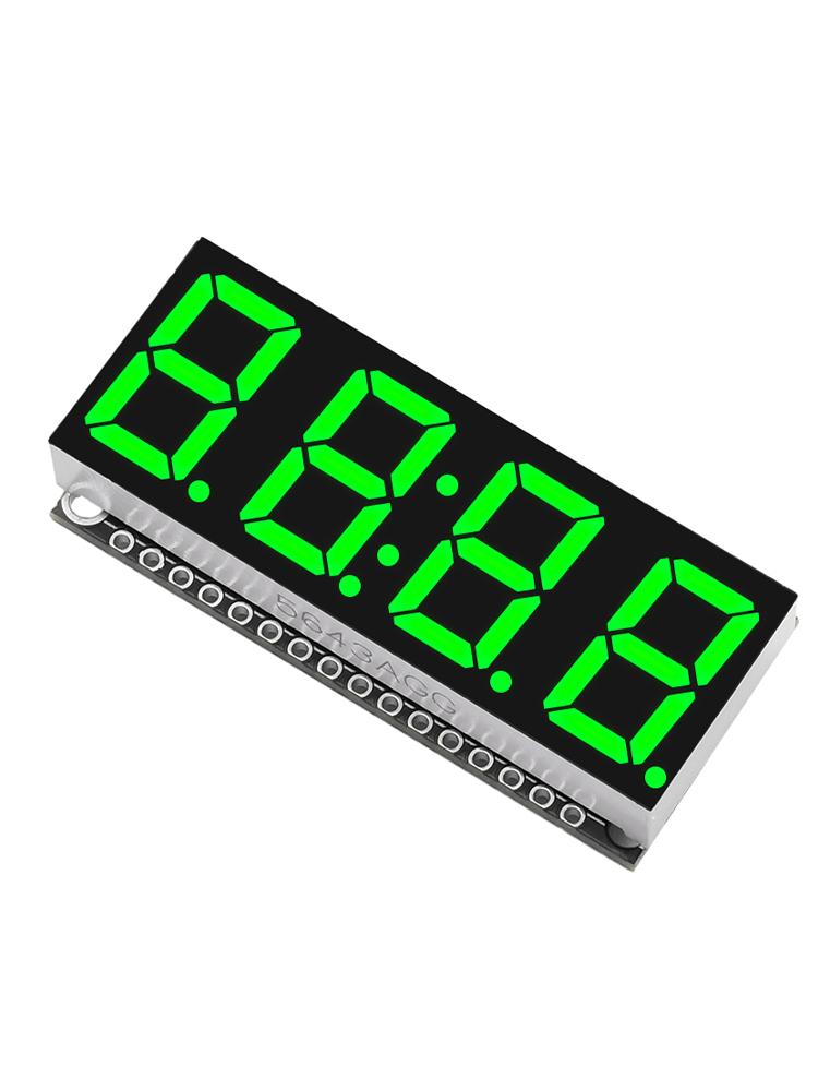 HT16K33 LED-Anzeigemodul 0,56” 4-Bit 7-Segment-Anzeigemodul Uhrmodul Grün Rot Weiß Gelb Blau Anzeige