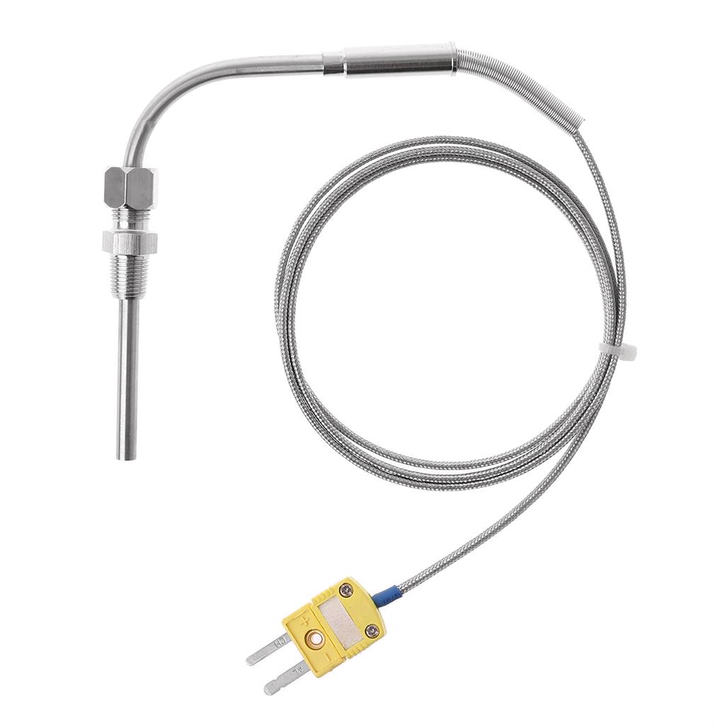 Abgastemperatur-Thermoelement mit freiliegender Spitze & K-Typ-Stecker, 1 Meter Länge, 0-1250 ℃, Langlebig